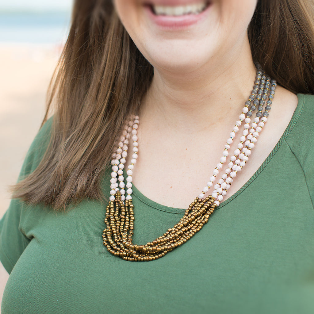 Emily: Blush/Gray/Bronze