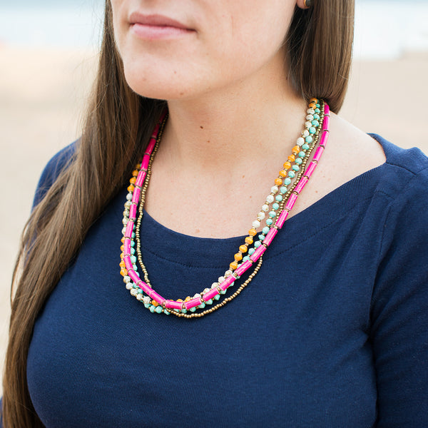 Juliet: Pink/Orange/Mint/Bronze