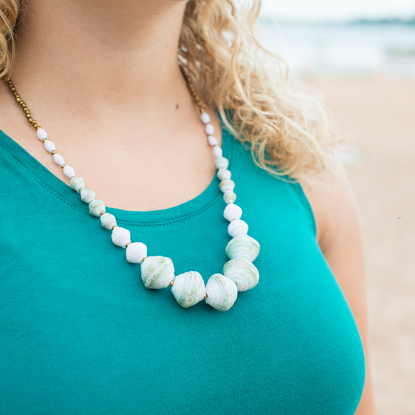 Molly: Seafoam Green/White/Bronze